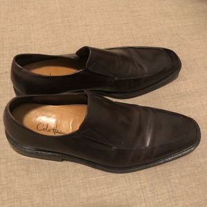 Cole Haan Nike Air Smooth Brown Leather Slipons